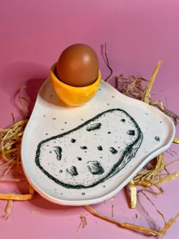 Une tartine et un œuf